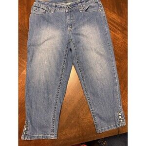 Women's New Direction ND Weekend Capri Denim Jeans Size 8
